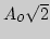 $A_{\displaystyle o}\sqrt{2}$