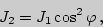 \begin{displaymath}J_2=J_1\cos^2\varphi\,,\end{displaymath}