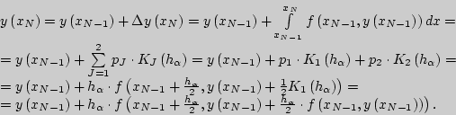 \begin{displaymath}
\begin{array}{l}
y\left( {x_N } \right) = y\left( {x_{N - 1...
...\left( {x_{N - 1} } \right)} \right)} \right). \\
\end{array}\end{displaymath}